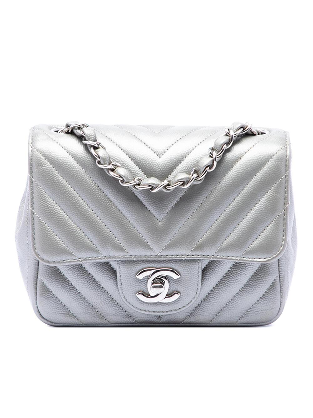 Chanel Mini Square Classic Chevron #290415C34B